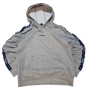 Vintage Y2k Oakley Gray Pullover Hoodie with Arm Taping